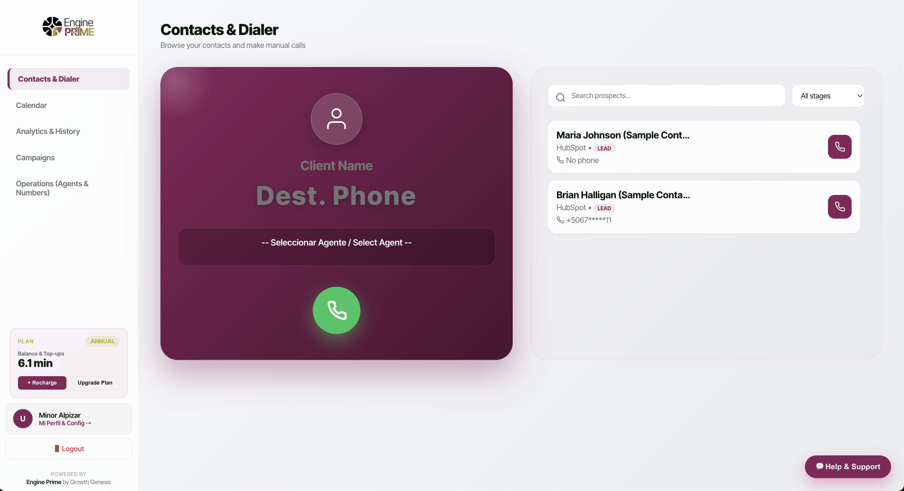 ENGINE PRIME Power Dialer